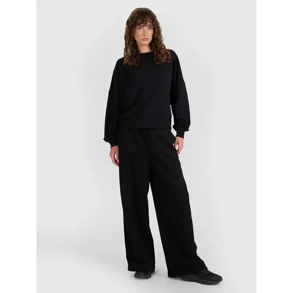 4F bluza dresowa damska 4FWAW25TSWSF1888 czarny