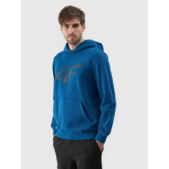 4F bluza dresowa męska z kapturem 4FWMM00TSWSM1766 zielony