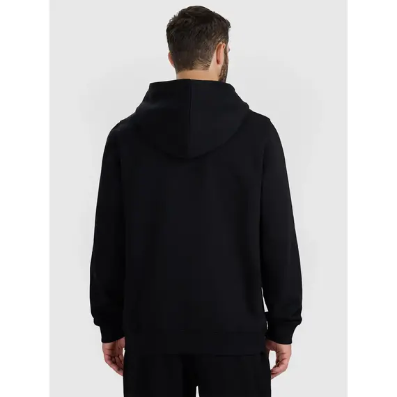 4F bluza męska z kapturem bawełniana 4FWAW25TSWSM1904 czarny