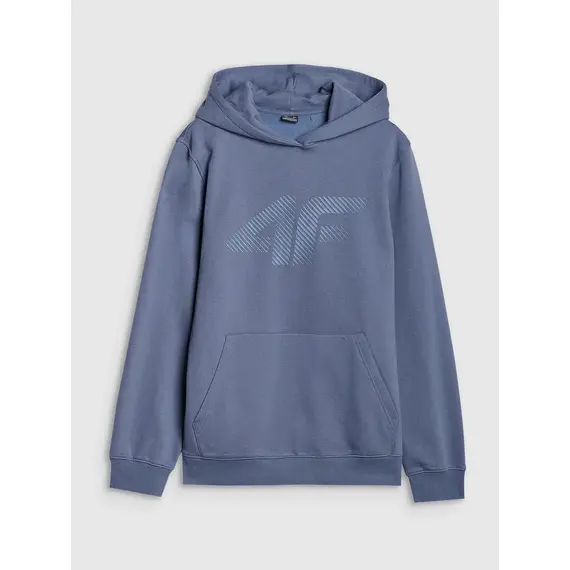 4F bluza dresowa męska z kapturem 4FWMM00TSWSM1766 niebieski