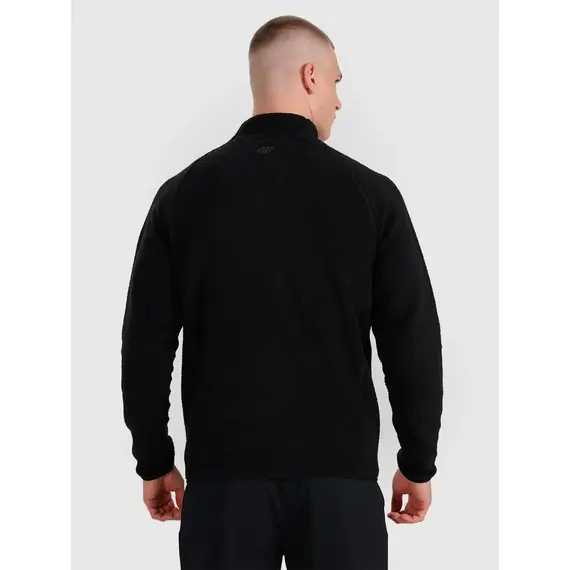4F bluza polarowa męska polar rozpinany 4FWAW25TFLEM339 czarny