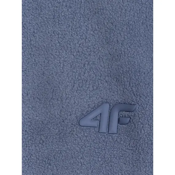 4F bluza polarowa męska polar rozpinany 4FWAW25TFLEM357 niebieski