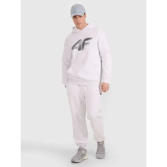 4F bluza dresowa męska z kapturem 4FWMM00TSWSM1766 szary