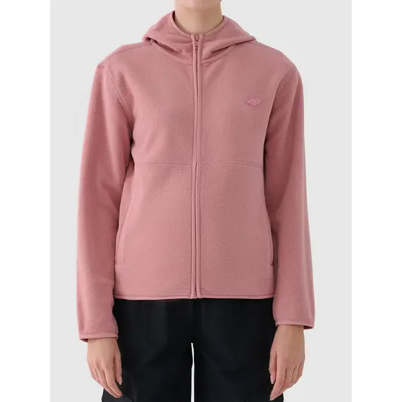 4F bluza polarowa damska polar 4FWAW25TFLEF355 różowy