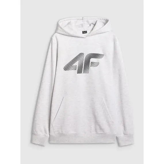 4F bluza dresowa męska z kapturem 4FWMM00TSWSM1766 szary