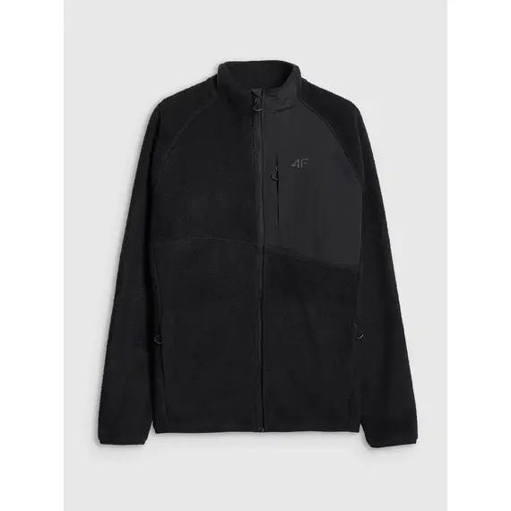 4F bluza polarowa męska polar rozpinany 4FWAW25TFLEM339 czarny