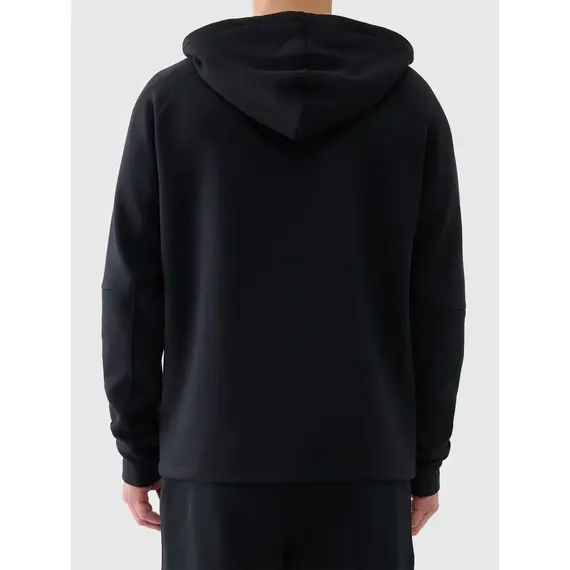 4F bluza męska z kapturem bawełniana 4FWAW25TSWSM1865 czarny