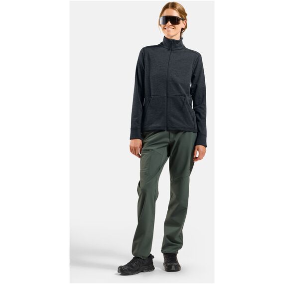 Odlo Bluza bez kaptura rozpinana Mid layer full zip GRID FLEECE czarna, Kolor: czarny, Rozmiar: S, 5 zdjęcie