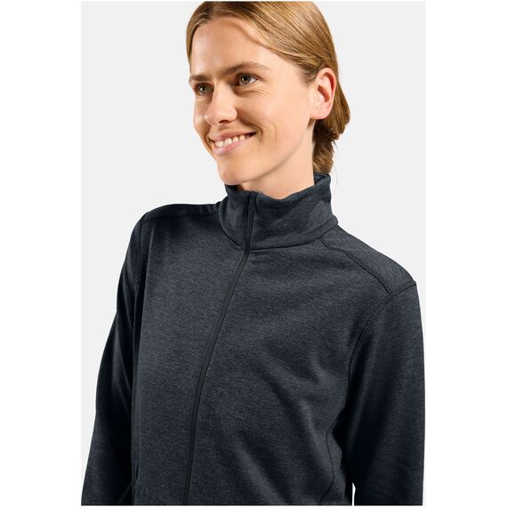 Odlo Bluza bez kaptura rozpinana Mid layer full zip GRID FLEECE czarna, Kolor: czarny, Rozmiar: L, 4 zdjęcie
