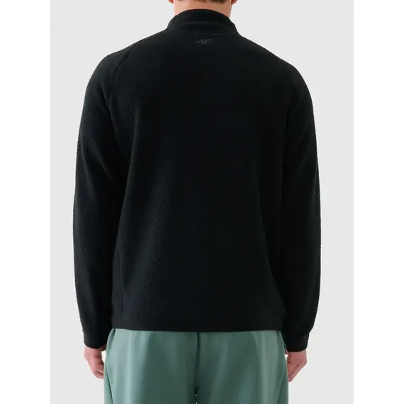 4F bluza polarowa męska polar rozpinany 4FWAW25TFLEM339 czarny