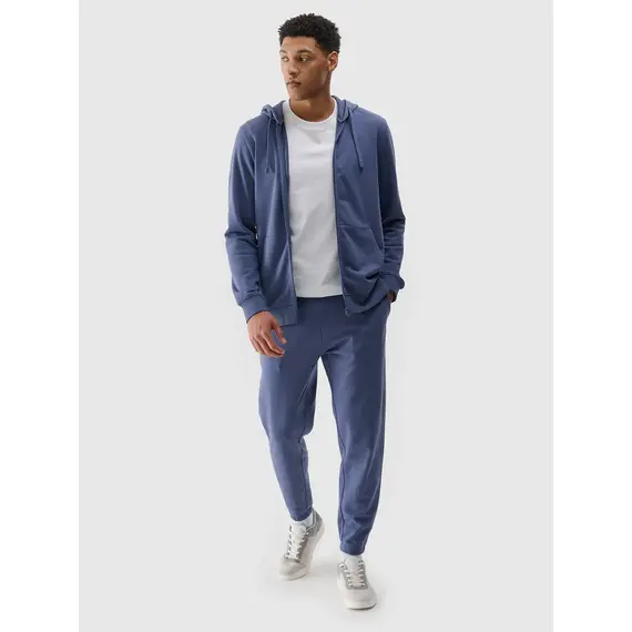 4F bluza rozpinana męska z kapturem 4FWMM00TSWSM1768 niebieski