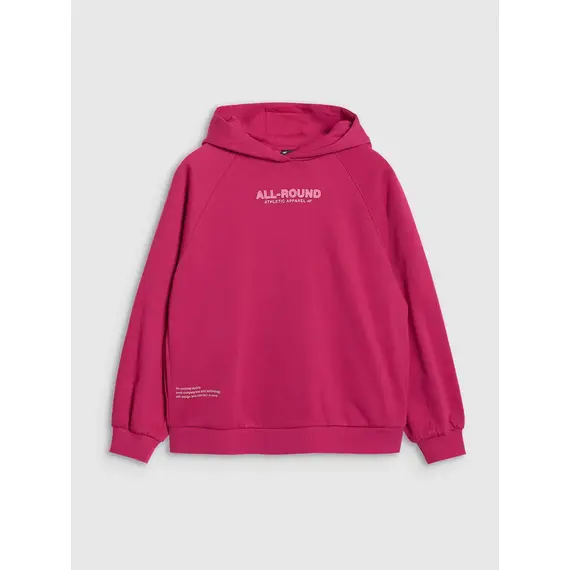 4F bluza dresowa dla dziewczynek 4FJWAW25TSWSF1934 różowy