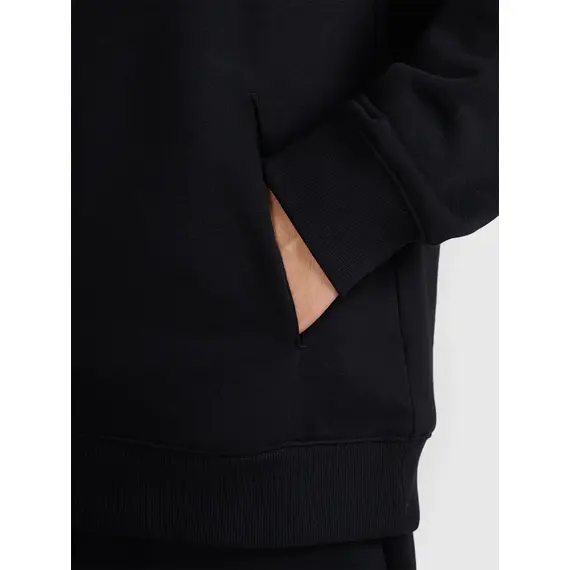 4F bluza męska z kapturem bawełniana 4FWAW25TSWSM1904 czarny