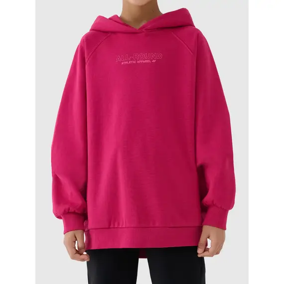 4F bluza dresowa dla dziewczynek 4FJWAW25TSWSF1934 różowy