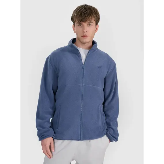 4F bluza polarowa męska polar rozpinany 4FWAW25TFLEM357 niebieski, Kolor: niebieski, Rozmiar: M