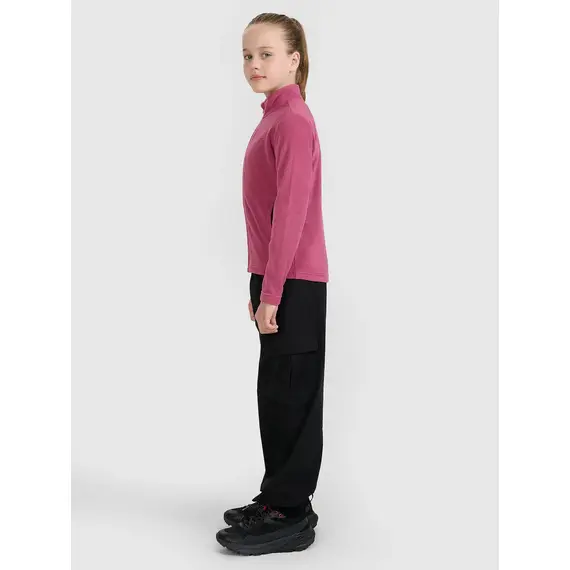 4F bluza polarowa polar dla dziewczynek 4FJWAW25TFLEF346 fioletowy