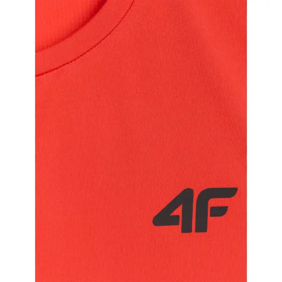 4F koszulka męska bez rękawów treningowa 4FWAW25TFSLM554 czerwony