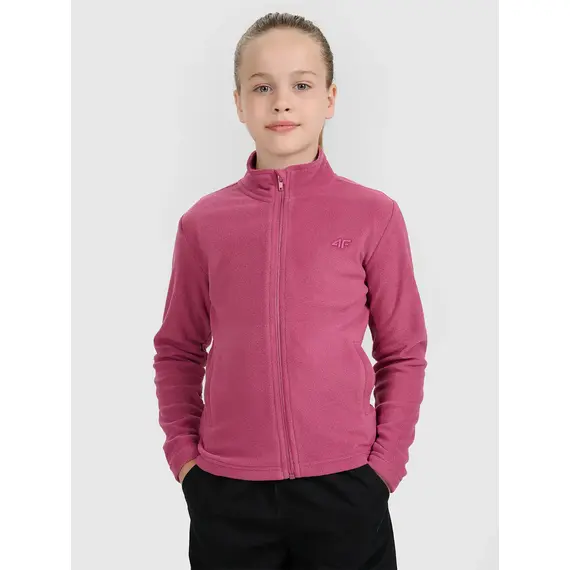 4F bluza polarowa polar dla dziewczynek 4FJWAW25TFLEF346 fioletowy