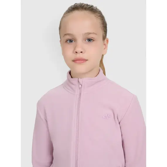 4F bluza polarowa polar dla dziewczynek 4FJWAW25TFLEF346 różowy