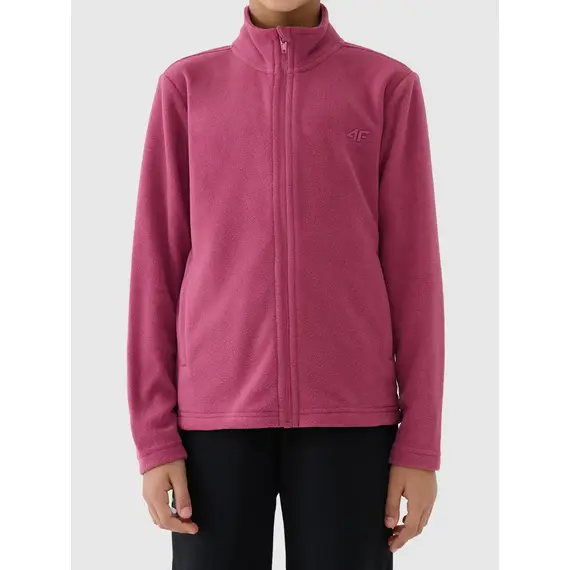 4F bluza polarowa polar dla dziewczynek 4FJWAW25TFLEF346 fioletowy
