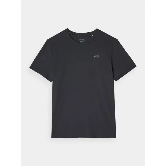 4F koszulka męska treningowa z wykończeniem szybkoschnącym 4FWMM00TFTSM1830 czarny