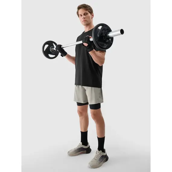 4F koszulka męska treningowa z wykończeniem szybkoschnącym 4FWMM00TFTSM1830 czarny