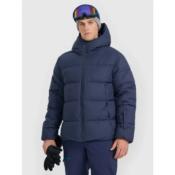 4F kurtka narciarska męska z membraną i wypełnieniem syntetycznym 4FWAW25TTJAM0788 granatowy