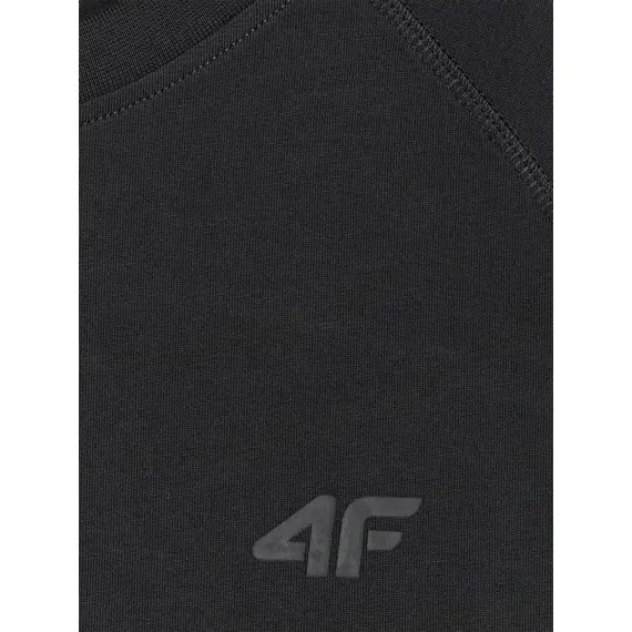 4F koszulka z długim rękawem męska longsleeve 4FWAW25TLONM474 czarny