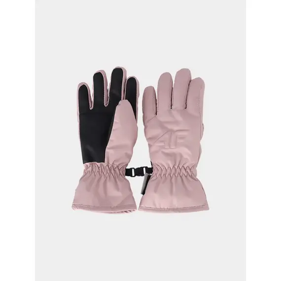 4F rękawice zimowe dziecięce 4FJWAW25AFGLU190 różowy, Kolor: różowy, Rozmiar: L