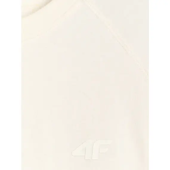 4F koszulka z długim rękawem męska longsleeve 4FWAW25TLONM474 biały