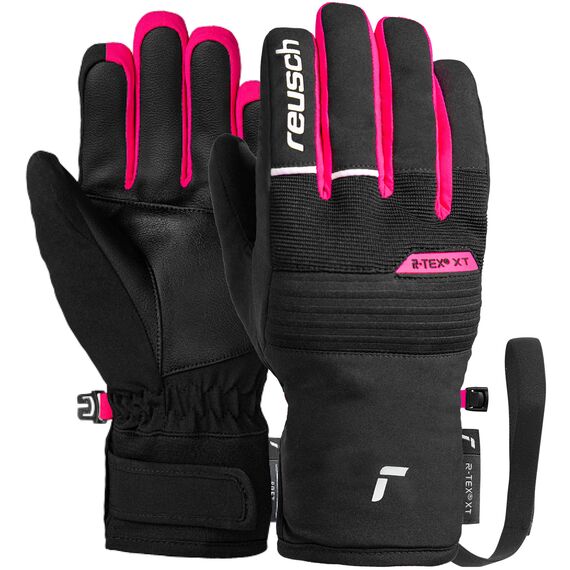 Rękawice narciarskie dziecięce Reusch Benji R-TEX XT Junior czarno-różowe, Kolor: czarno-różowy, Rozmiar: 5.5, 5 zdjęcie