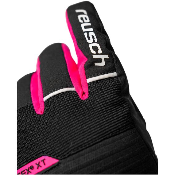 Rękawice narciarskie dziecięce Reusch Benji R-TEX XT Junior czarno-różowe, Kolor: czarno-różowy, Rozmiar: 4, 2 zdjęcie