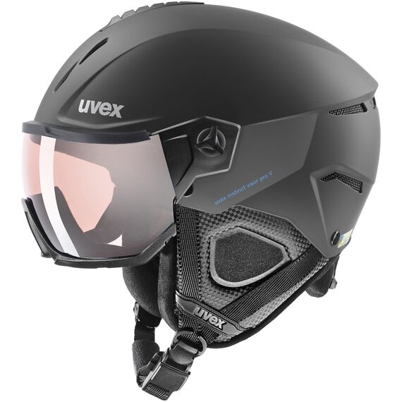 Kask narciarski UVEX Instinct Visor pro V czarny, Kolor: czarny, Rozmiar: 56-58