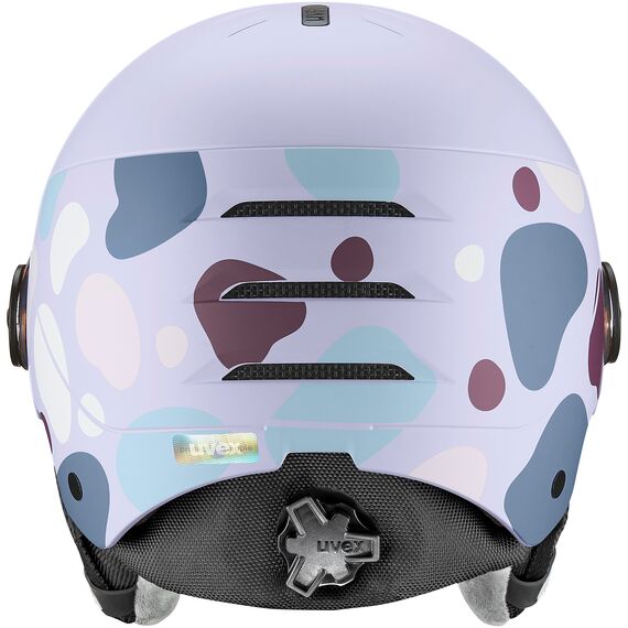 Kask narciarski dziecięcy UVEX Rocket junior Visor fioletowy, Kolor: fioletowy, Rozmiar: 51-55, 6 zdjęcie