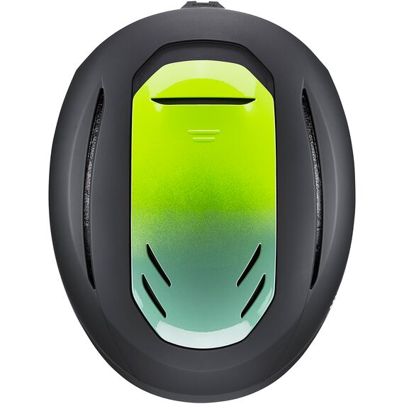 Kask narciarski UVEX Resolution czarno-zielony, Kolor: czarno-zielony, Rozmiar: 59-61, 2 zdjęcie