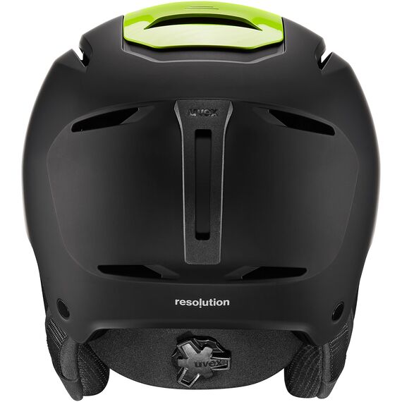 Kask narciarski UVEX Resolution czarno-zielony, Kolor: czarno-zielony, Rozmiar: 59-61, 4 zdjęcie