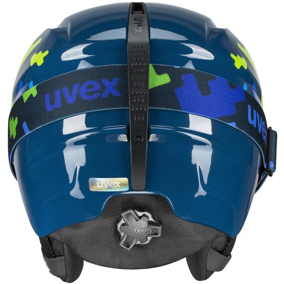 Kask narciarski dziecięcy z goglami UVEX Viti Set różowy, Kolor: niebieski, Rozmiar: 46-50, 4 zdjęcie