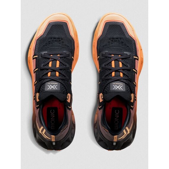 Buty biegowe X-Bionic TERRASKIN X01 X BLACK/DARK PEACH/FRESH PEACH czarno-pomarańczowe, Kolor: czarny, Rozmiar: 10.5, 4 zdjęcie