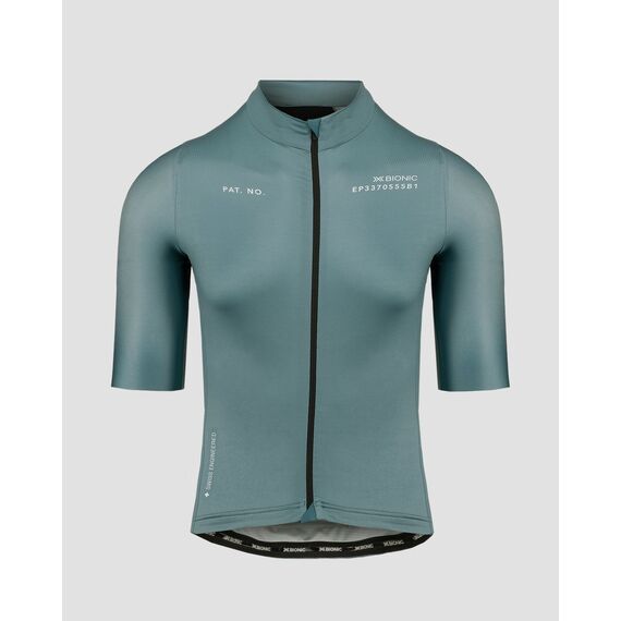 Koszulka rowerowa męska X-Bionic COREFUSION RIDE JERSEY SLATE BLUE turkusowa, Kolor: turkusowy, Rozmiar: M