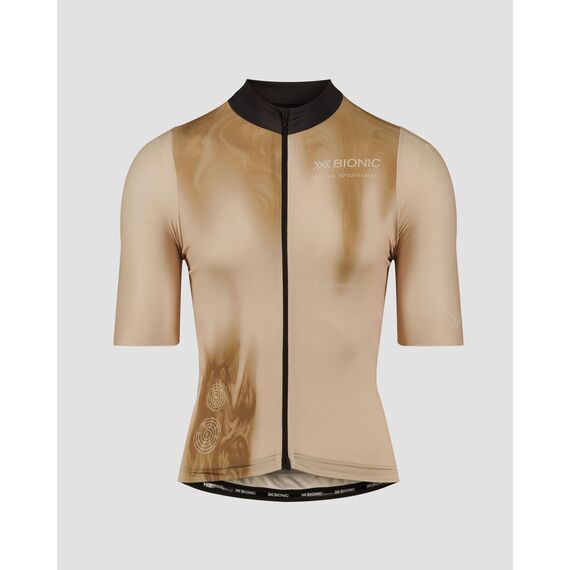 Koszulka rowerowa męska X-Bionic COREFUSION RIDE JERSEY PERSPIRATION beżowa, Kolor: beżowy, Rozmiar: M