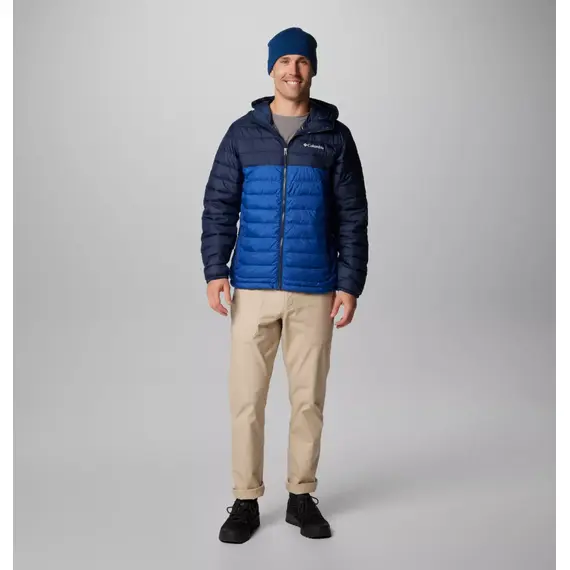 COLUMBIA kurtka zimowa męska z kapturem Powder Lite II niebieski
