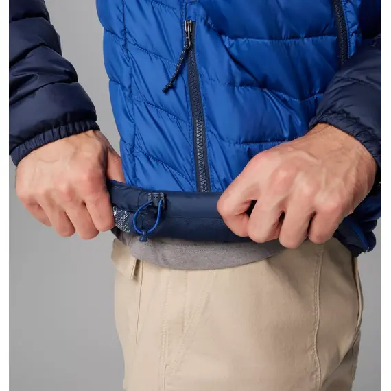 COLUMBIA kurtka zimowa męska z kapturem Powder Lite II niebieski