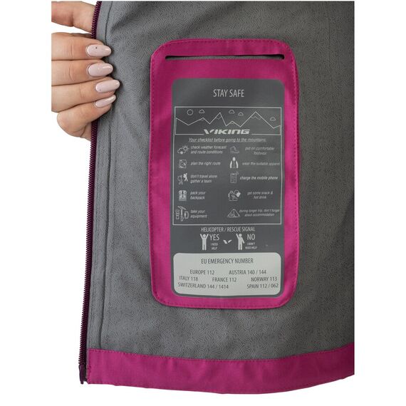 VIKING Kurtka Trek Pro 2.0 Lady różowa, Kolor: fioletowy, Rozmiar: M, 6 zdjęcie