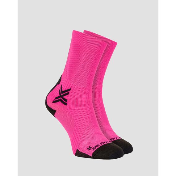 Skarpety unisex X-Socks BIKE PERFORM CREW FLUO PINK/X BLACK różowe, Kolor: różowy, Rozmiar: 35/38
