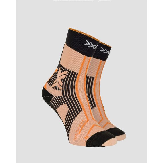 Skarpety unisex X-Socks TRAILRUN TERRASKIN EXPERT CREW FRESH PEACH/X BLACK/BLAZING ORANGE [K: O083 R: 35-38], Kolor: pomarańczowy, Rozmiar: 35/38