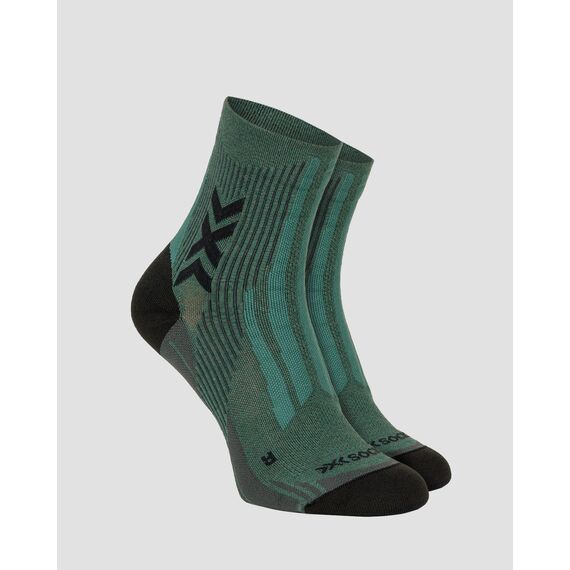 Skarpety unisex X-Socks HIKE PERFORM NATURAL ANKLE DARK SAGE/BLACK zielone, Kolor: szary, Rozmiar: 45/47