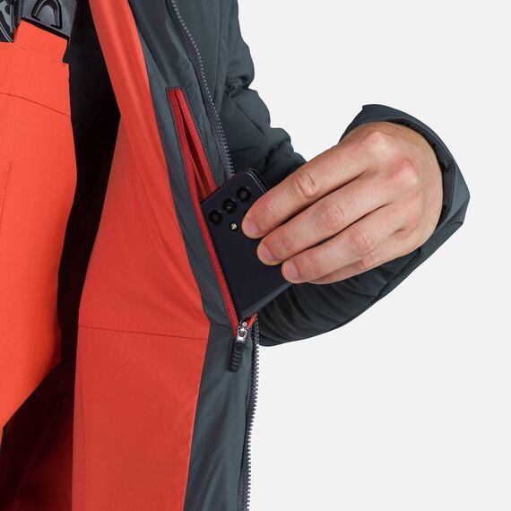 ROSSIGNOL KURTKA NARCIARSKA MĘSKA OPSIDE HOODIE WARM szary, Kolor: szary, Rozmiar: M, 6 zdjęcie