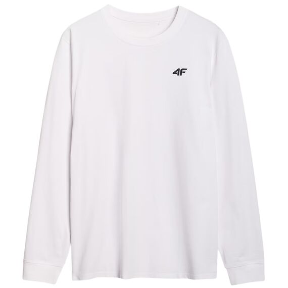 4F koszulka z długim rękawem męska longsleeve 4FWMM00TLONM432 biała, Kolor: biały, Rozmiar: XXL, 2 zdjęcie