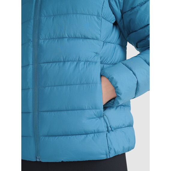 4F kurtka damska zimowa puchowa z kapturem 4FWAW25TDJAF580 zielona, Kolor: zielony, Rozmiar: S, 4 zdjęcie