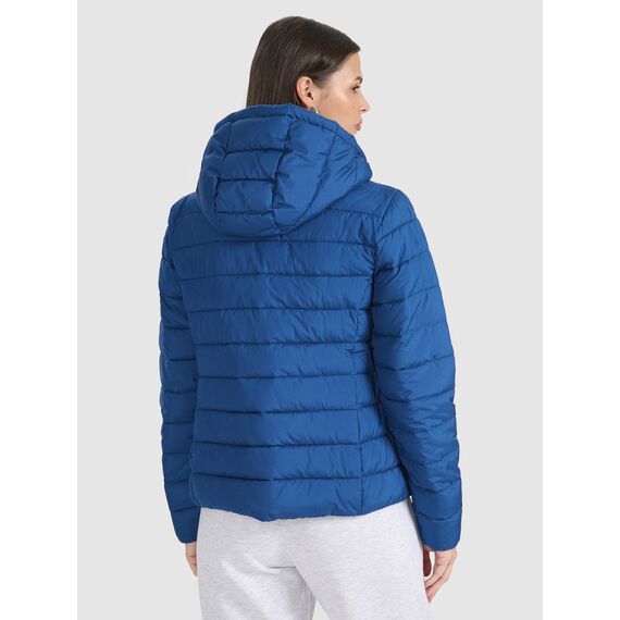 4F kurtka damska zimowa puchowaw z kapturem 4FWAW25TDJAF580 granatowa, Kolor: granatowy, Rozmiar: M, 3 zdjęcie